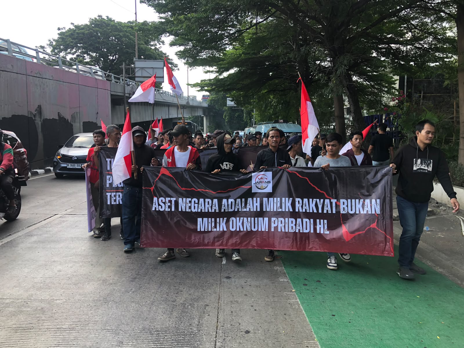 Aksi demonstrasi JAPANAS di Slipi, Jakarta Barat. Aksi demonstrasi JAPANAS di Slipi, Jakarta Barat.